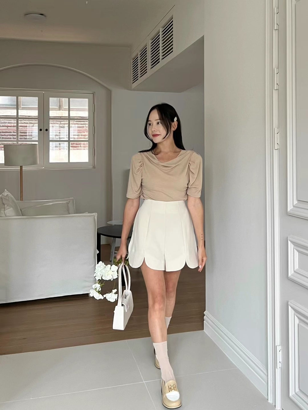 Heart Shape Chiffon Shorts