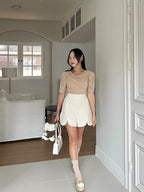Heart Shape Chiffon Shorts