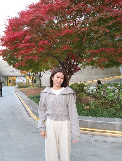 Grey with White Layered hoodie