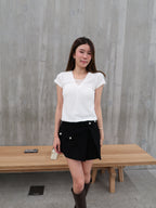 Cargo Slit Skirt Short