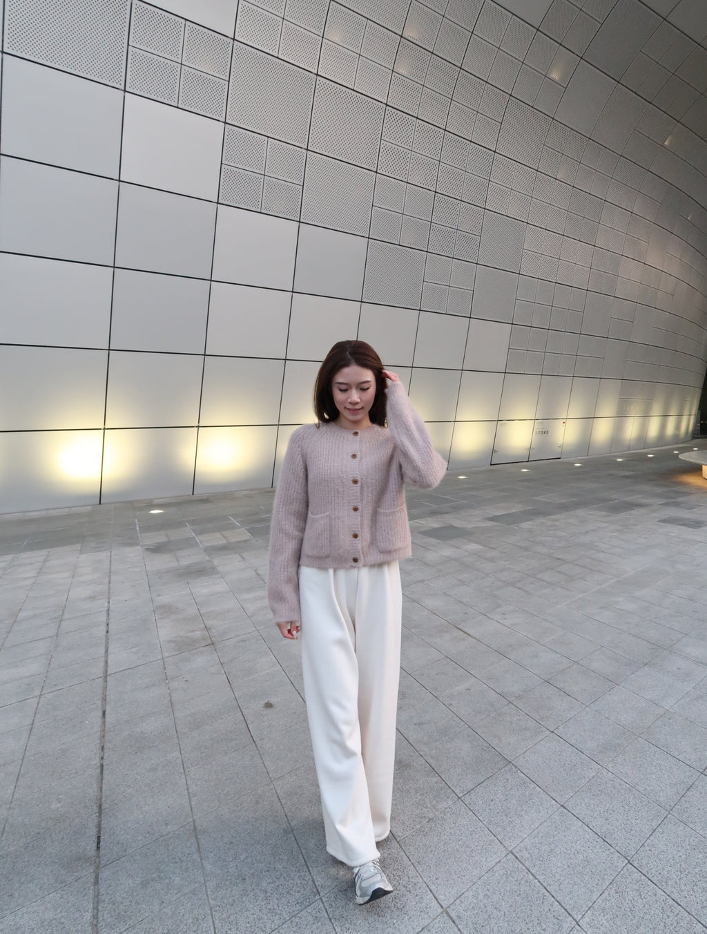 Dusty Pink Bling Alphaca Cardigan
