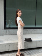 Dotted Cotton T Top