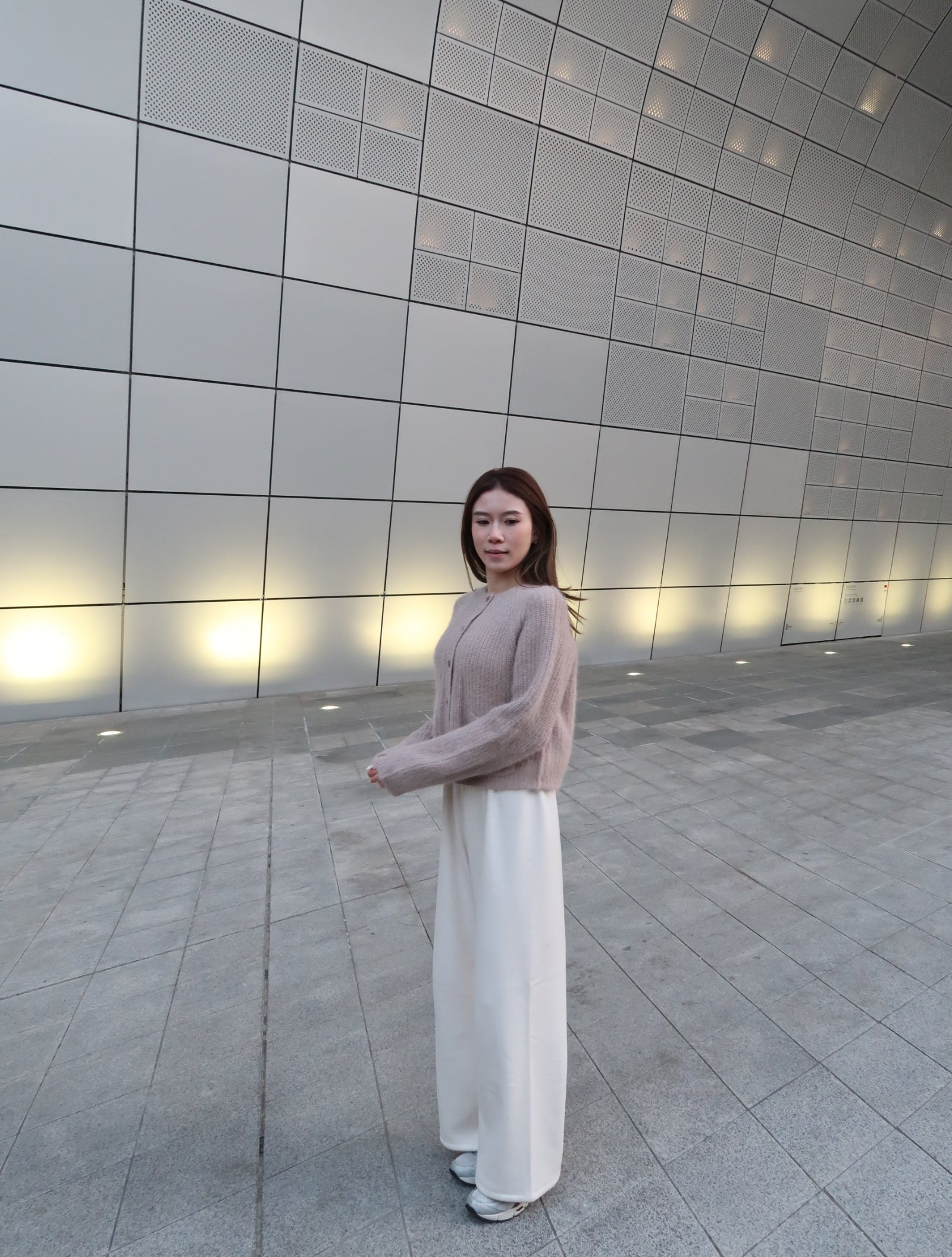 Dusty Pink Bling Alphaca Cardigan