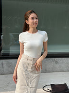 Dotted Cotton T Top