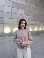 Dusty Pink Bling Alphaca Cardigan