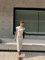Basic Denim Maxi Skirt