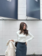 Cropped Off Shoulder with Cardigan Set