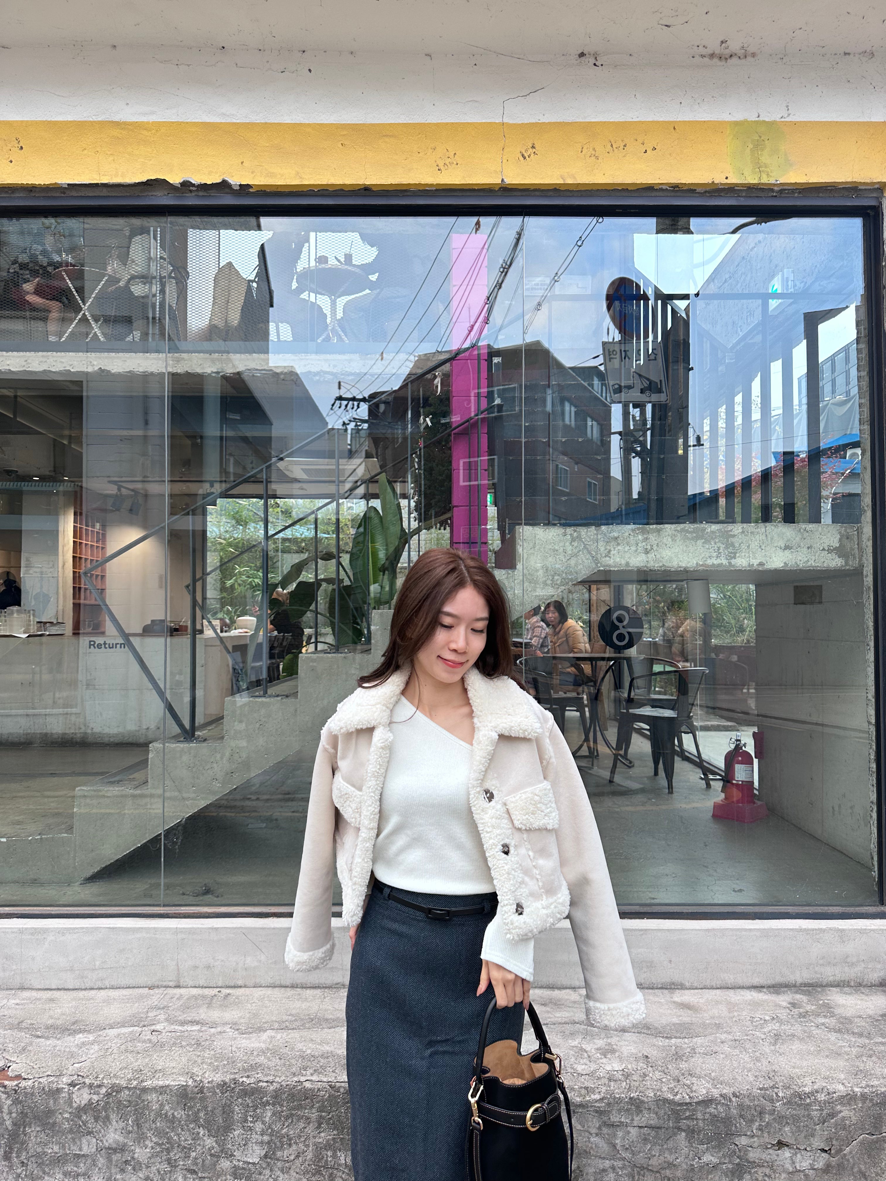 Cropped Off Shoulder with Cardigan Set