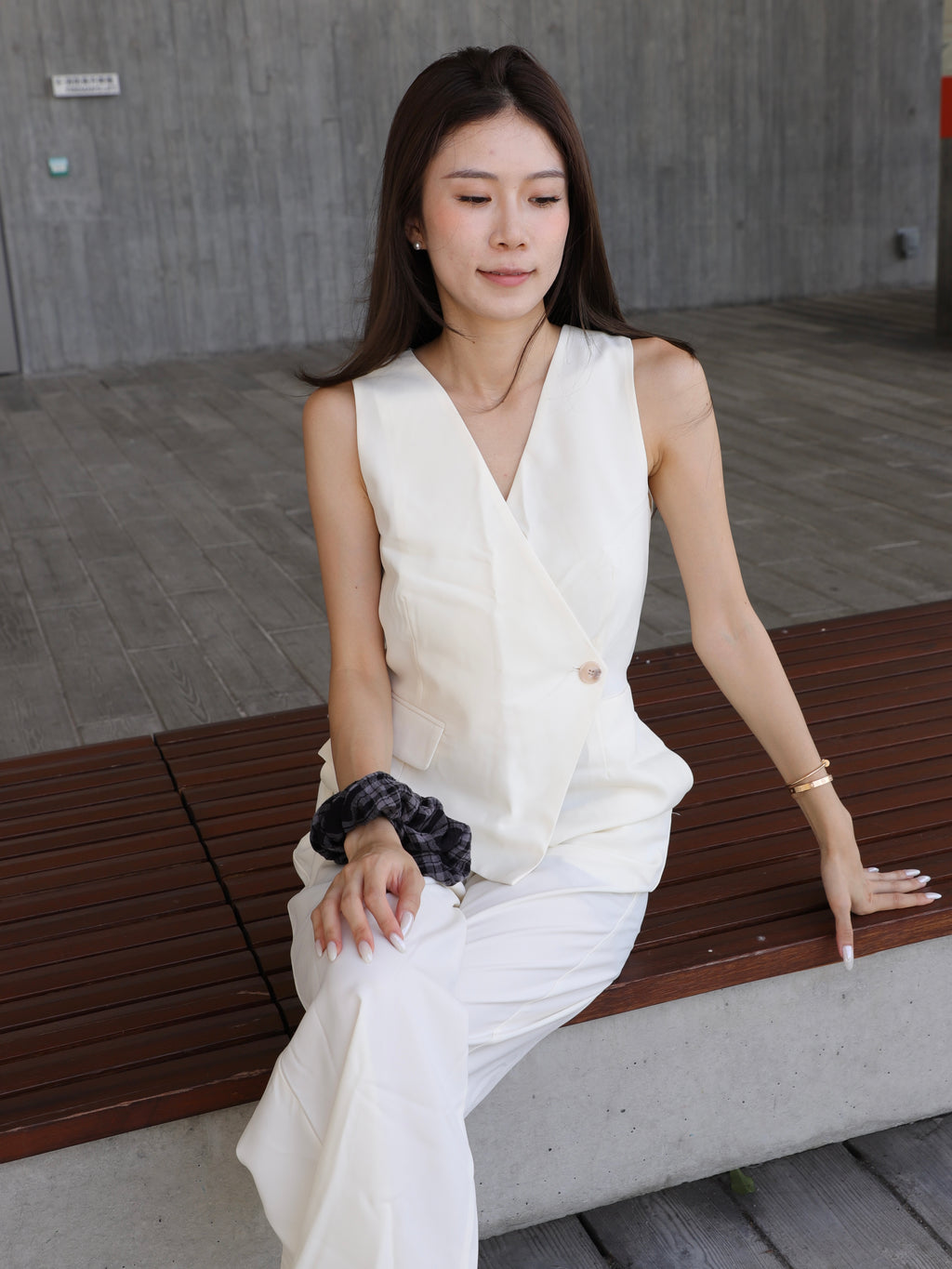 Office Like Chiffon Jumpsuit