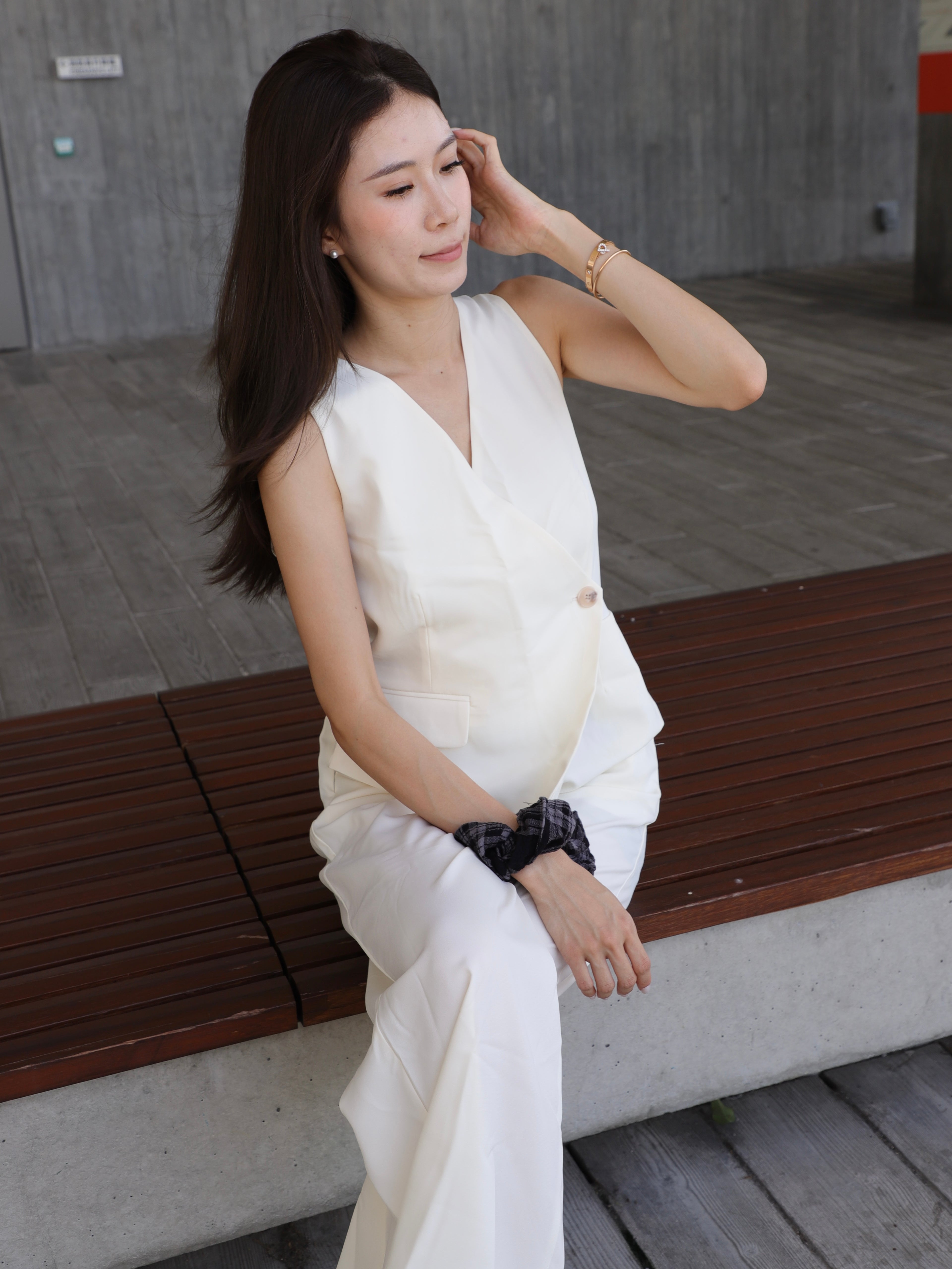 Office Like Chiffon Jumpsuit
