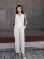 Office Like Chiffon Jumpsuit