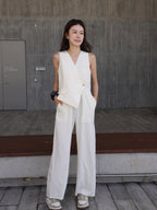 Office Like Chiffon Jumpsuit