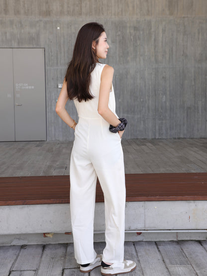 Office Like Chiffon Jumpsuit