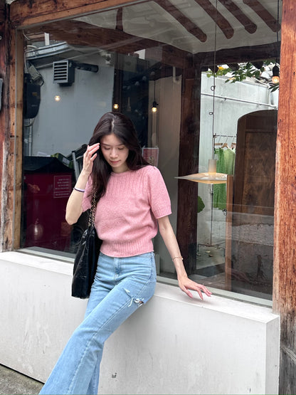Knitted Basic T Top