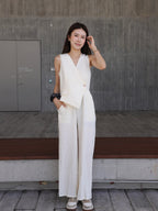 Office Like Chiffon Jumpsuit