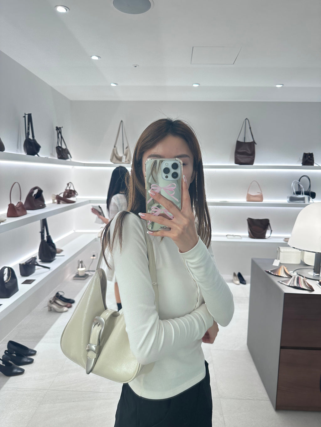 Button Shoulder Bag