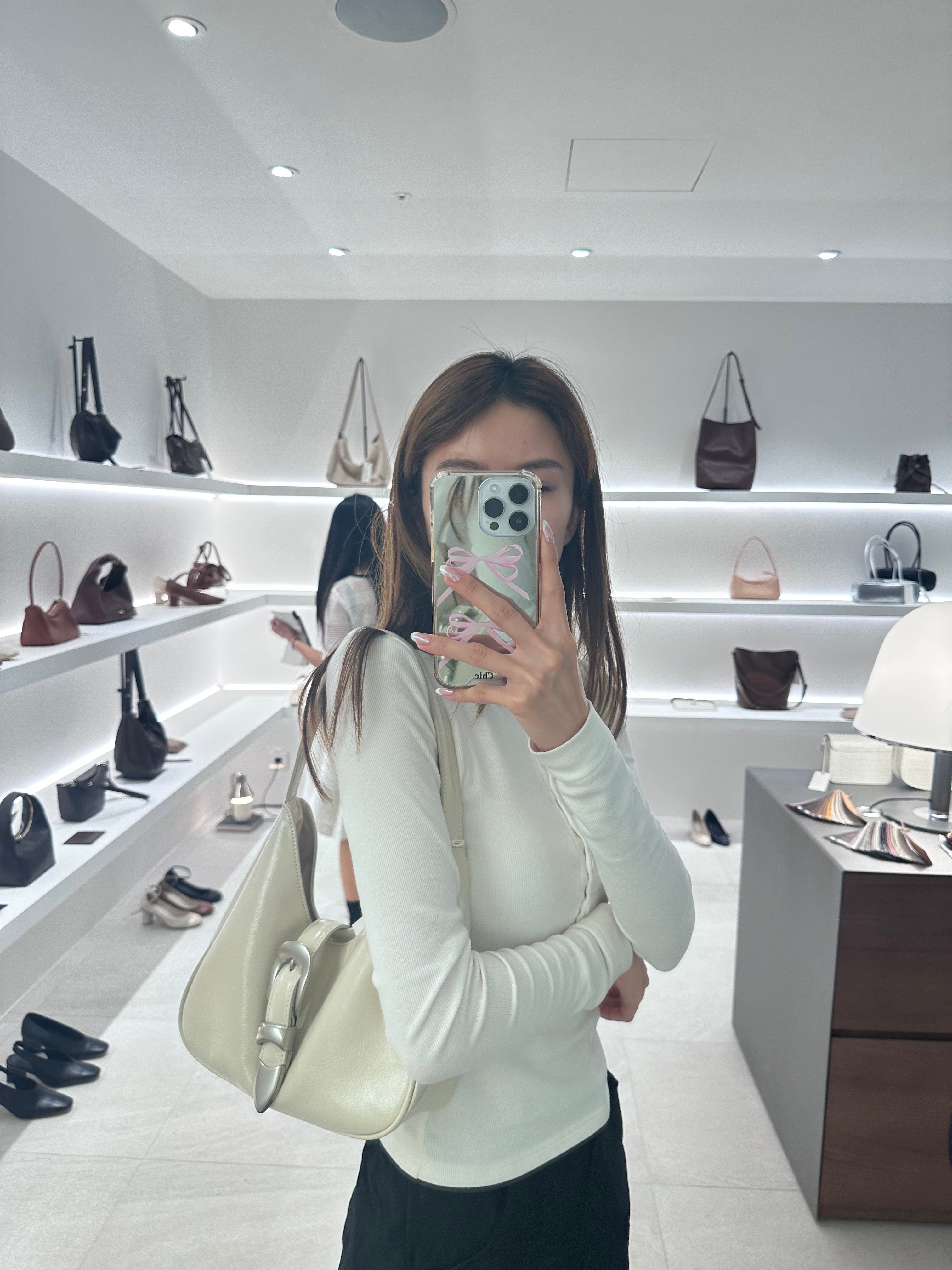 Button Shoulder Bag