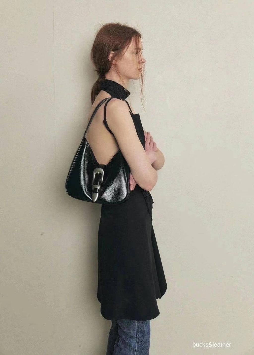 Button Shoulder Bag