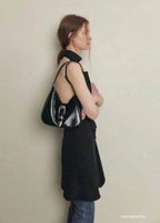 Button Shoulder Bag