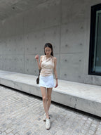 Mix Pinky Chiffon Tank Top