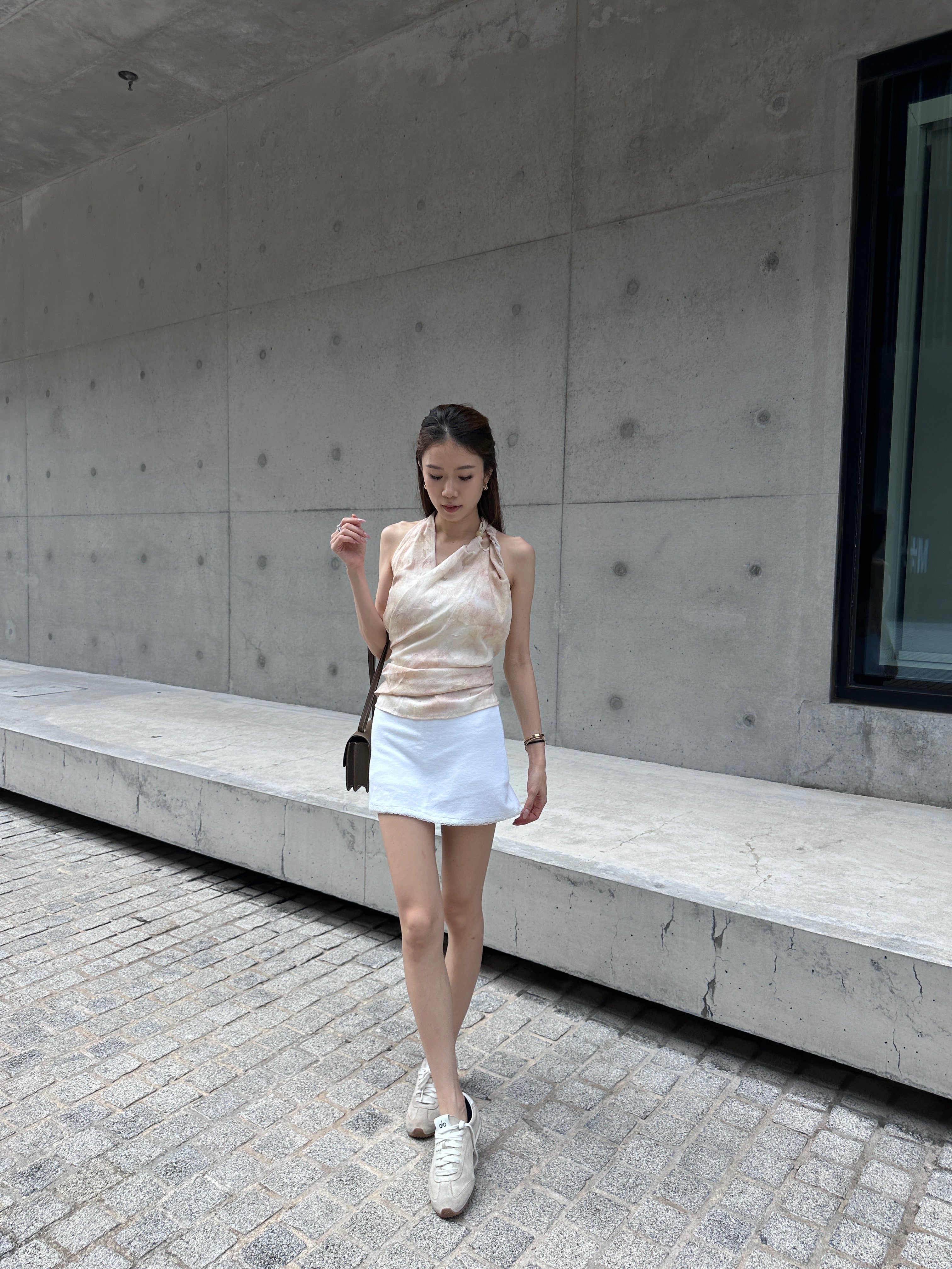 Mix Pinky Chiffon Tank Top