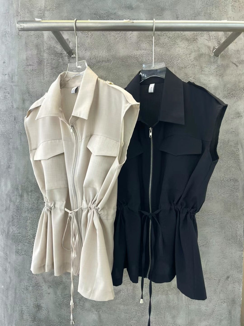 Tied Chiffon Vest