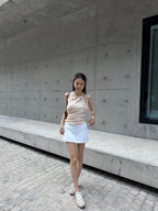 Mix Pinky Chiffon Tank Top