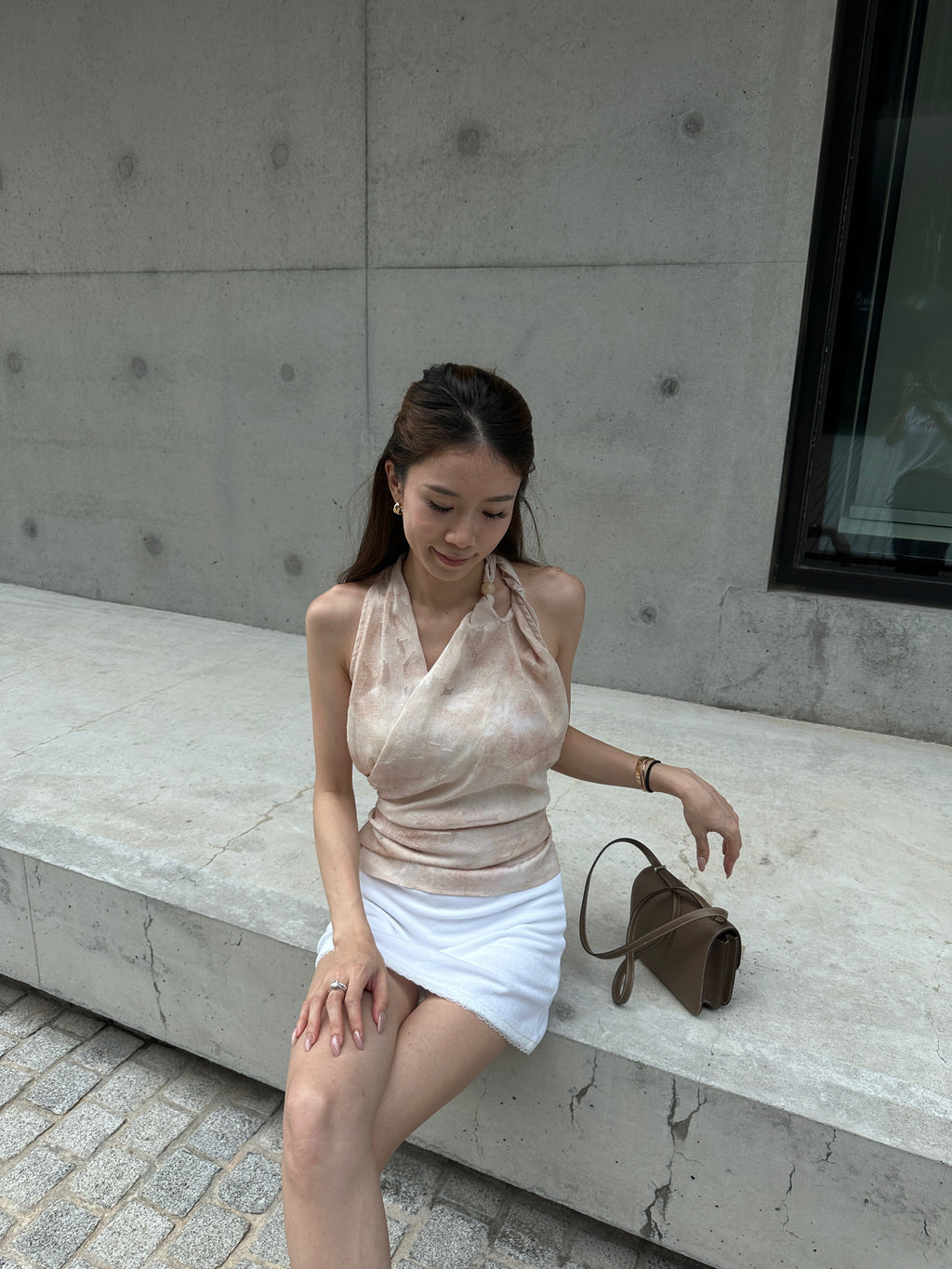 Mix Pinky Chiffon Tank Top
