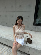 Mix Pinky Chiffon Tank Top