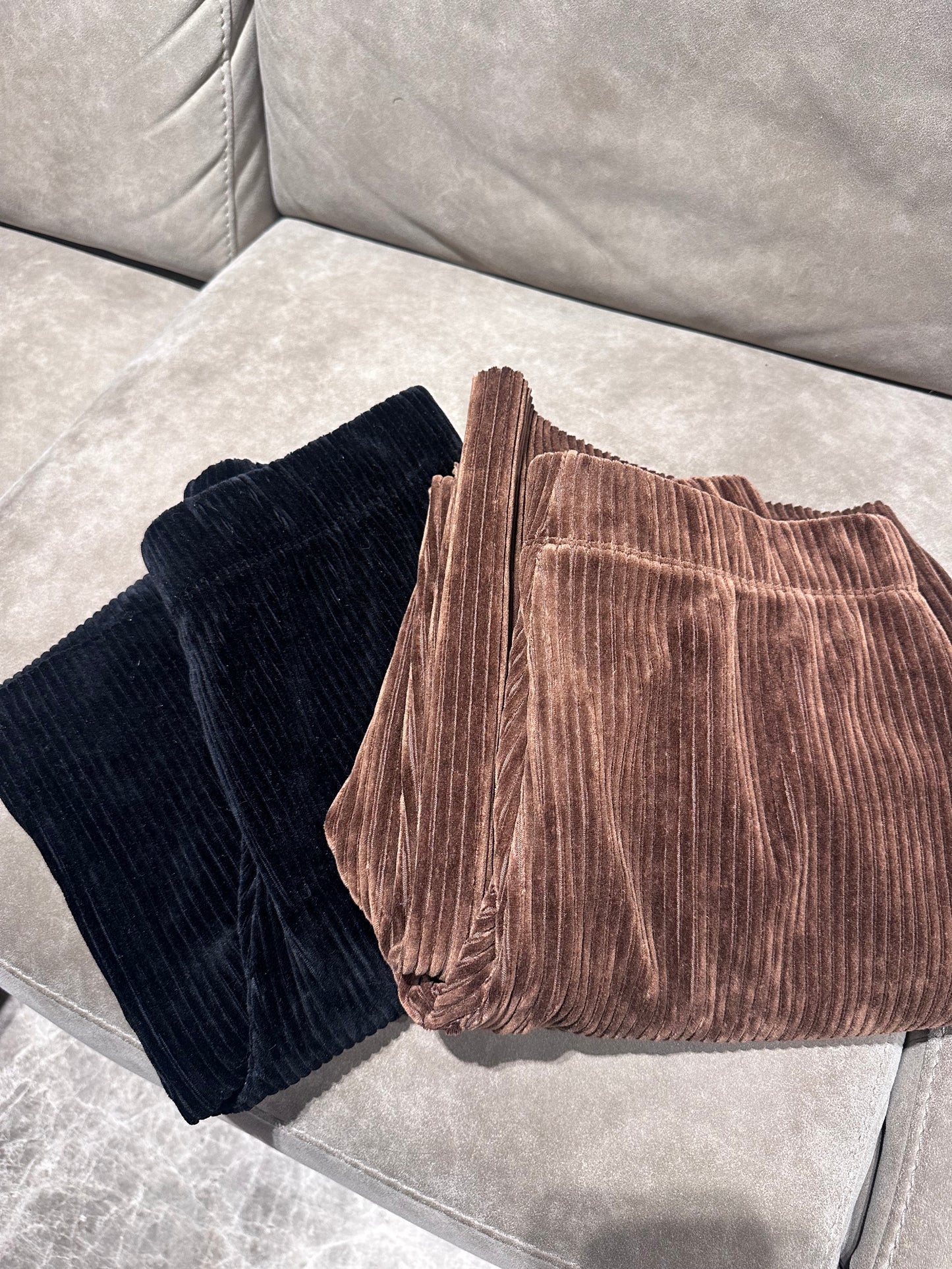 Velvet Long Causal Pants