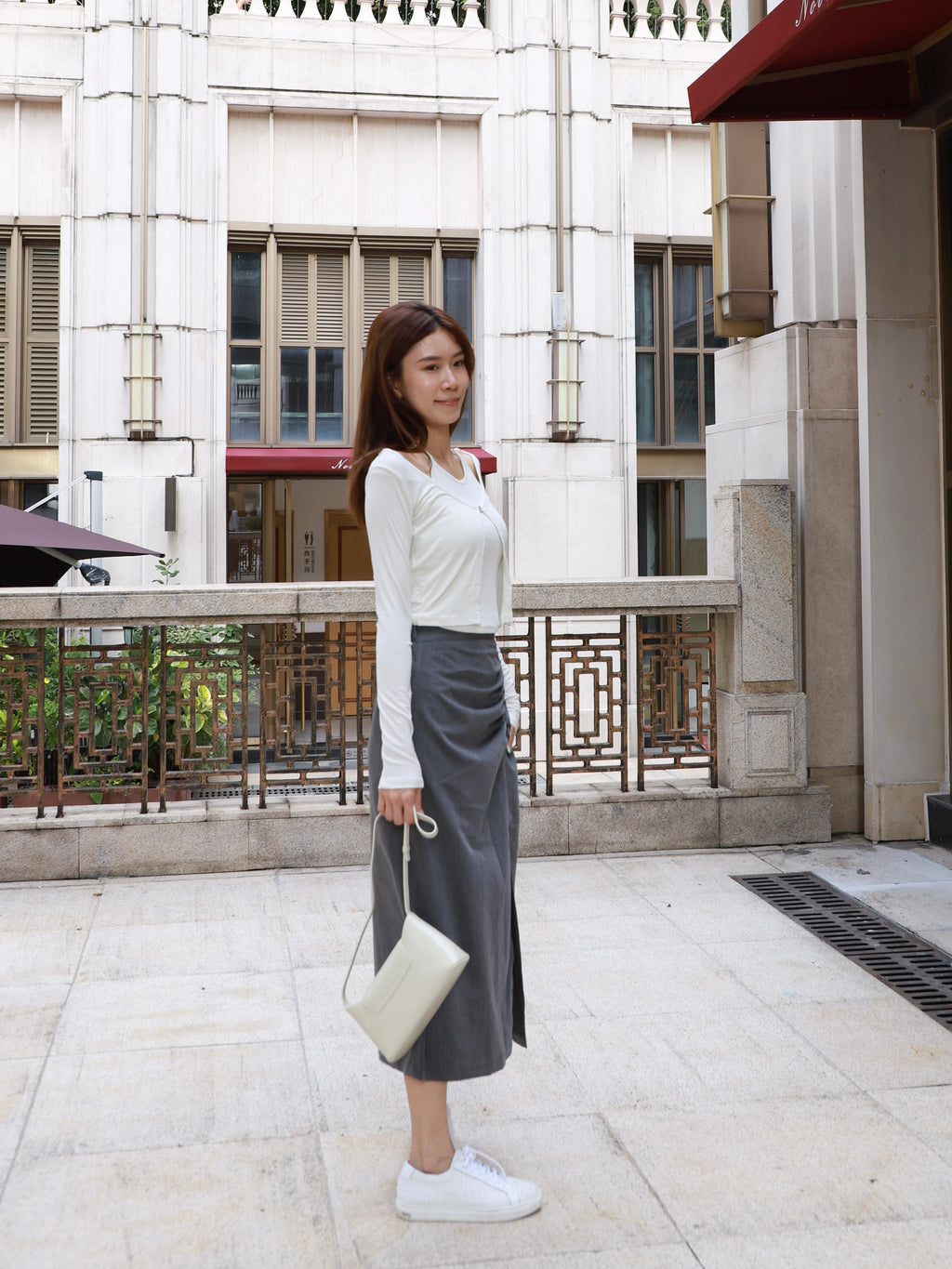 Tied up Chiffon Maxi Skirt