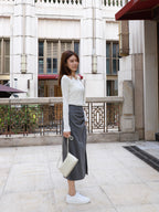 Tied up Chiffon Maxi Skirt