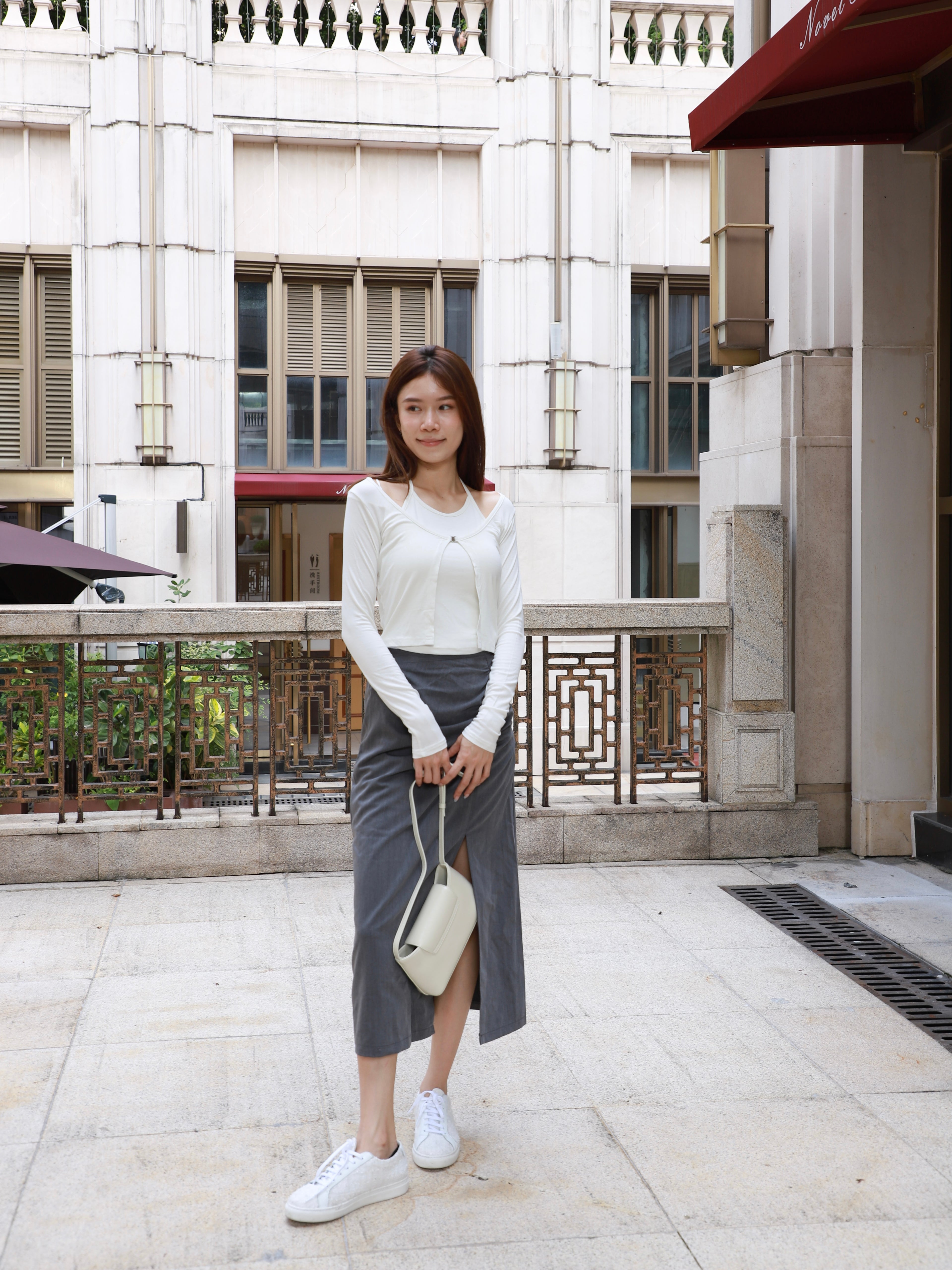 Tied up Chiffon Maxi Skirt