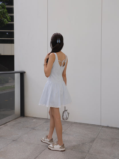 Shirt Like Lace Princess Mini Dress