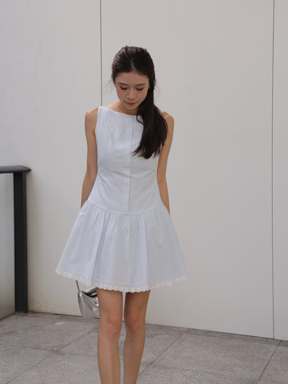 Shirt Like Lace Princess Mini Dress