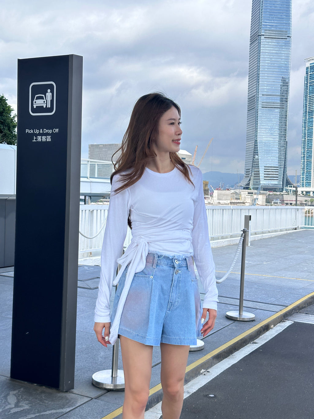 Pink Bleached High Waisted Shorts