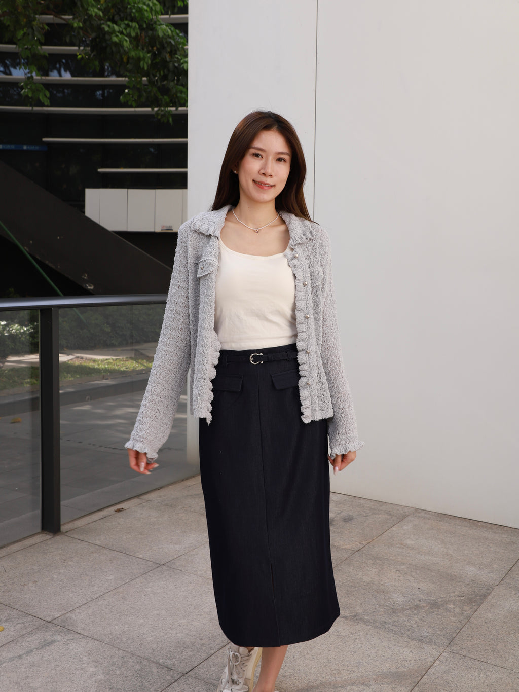 Pearl Button Lacey Cardigan