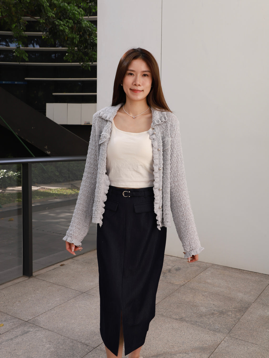 Pearl Button Lacey Cardigan