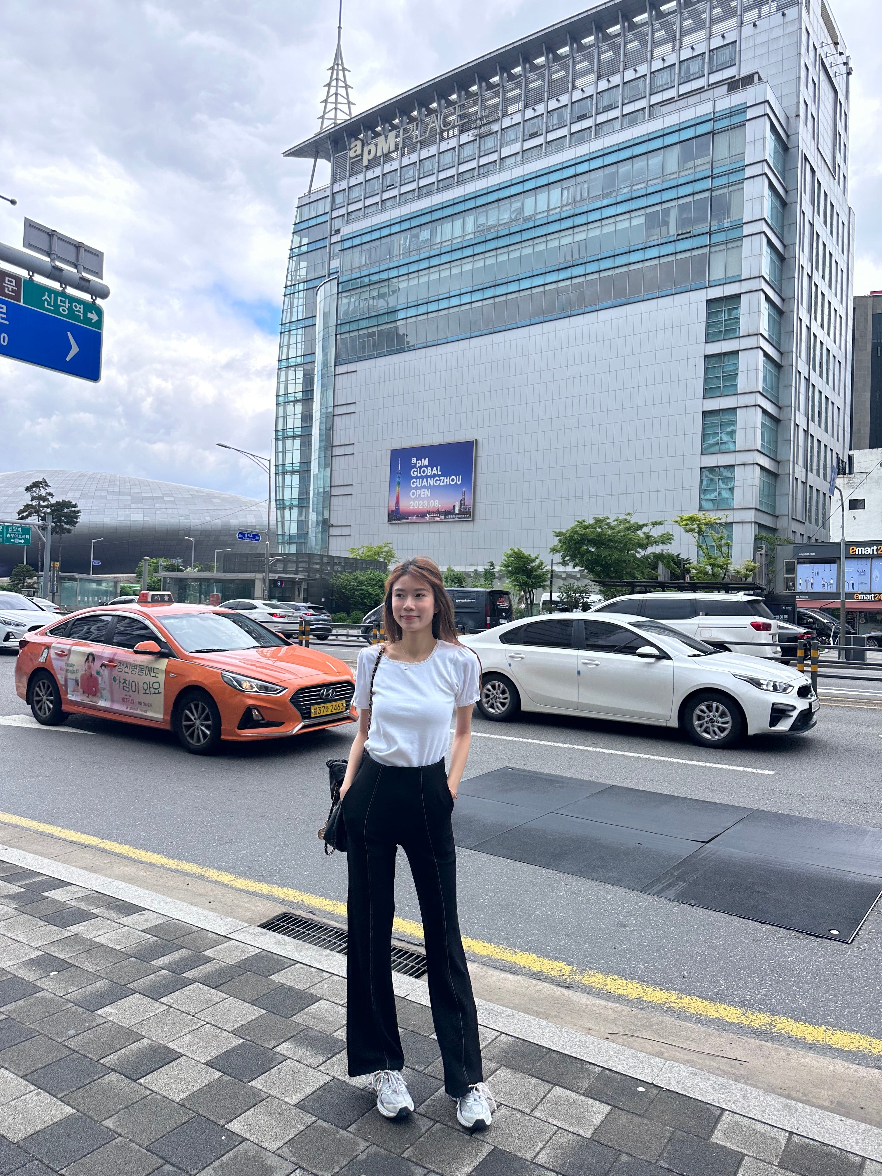 Lined Black Flare Pants