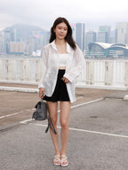 Linen Skirt with Under