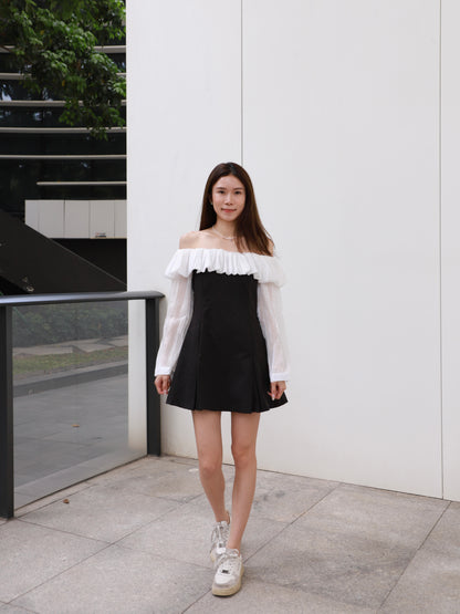 Ruffles Off Shoulder Mini Dress