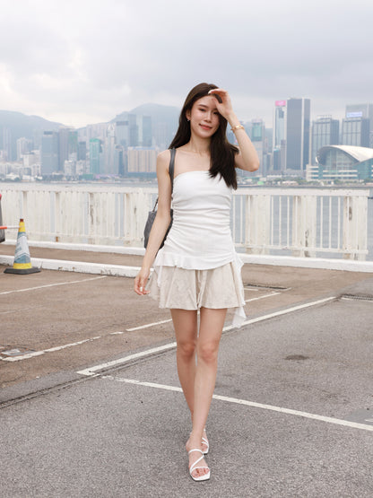 Linen Skirt with Under