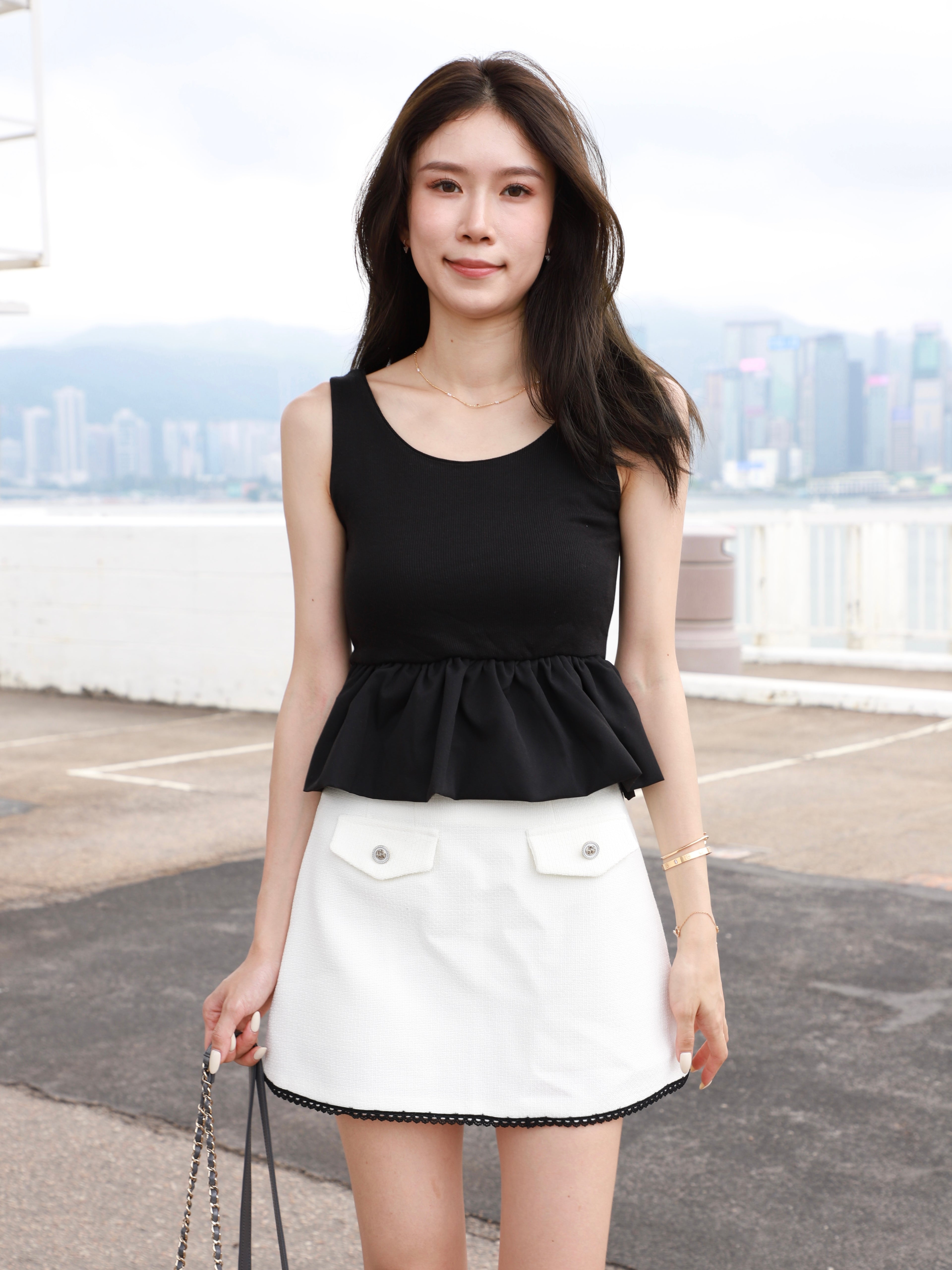 Ruffles Cotton Tank Top