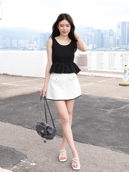 Ruffles Cotton Tank Top