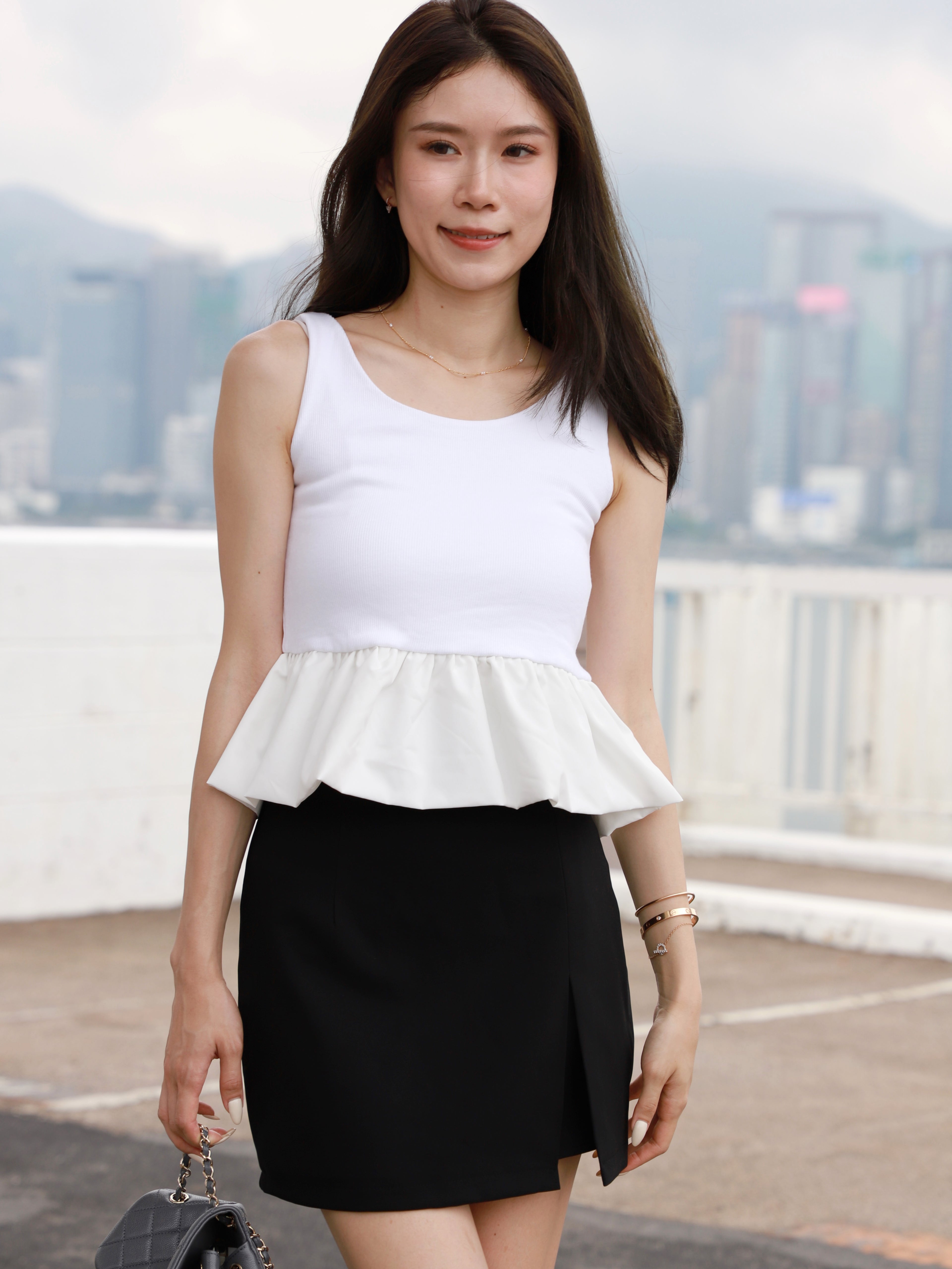 Ruffles Cotton Tank Top