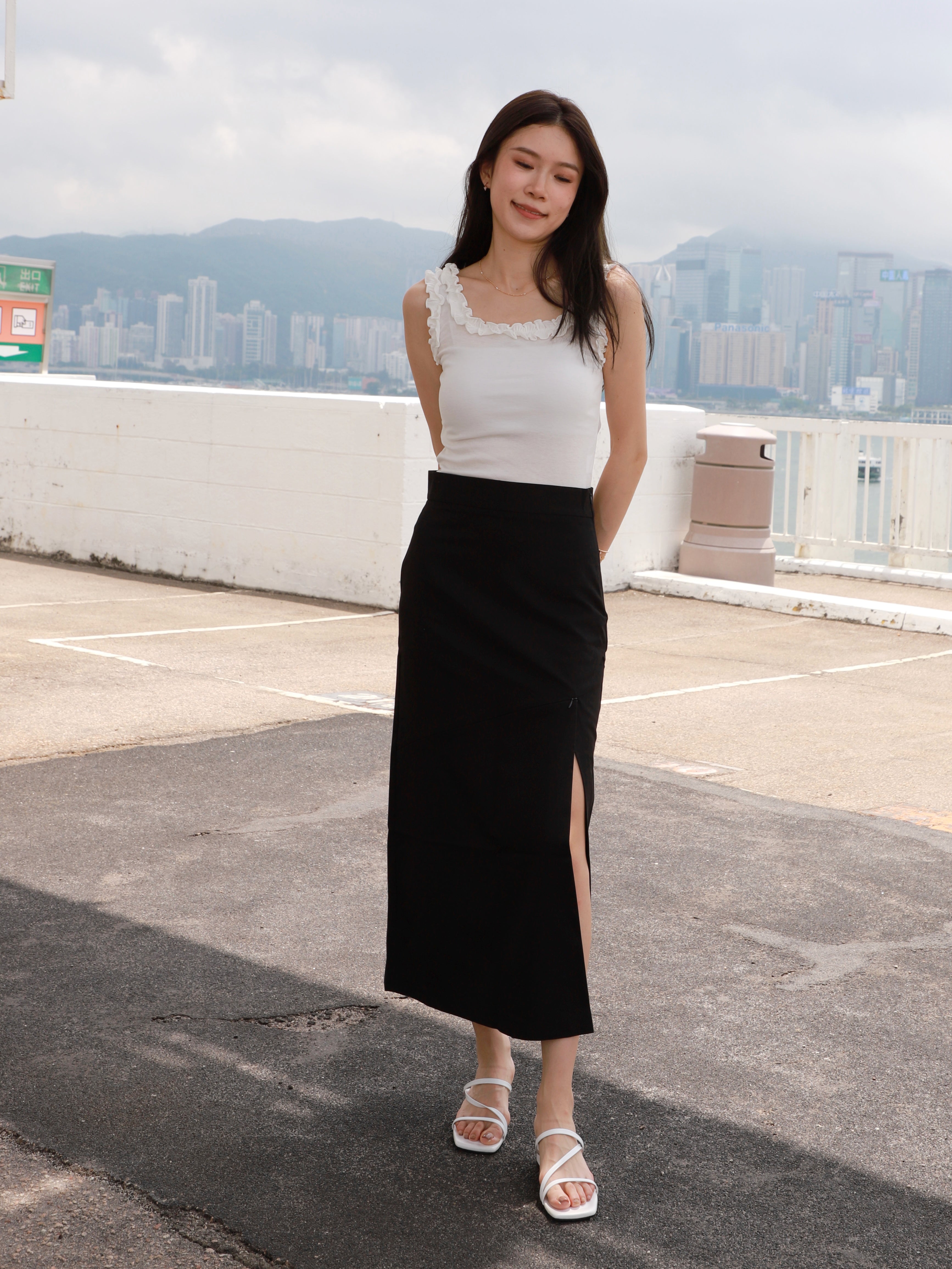 Ruffles Outlined Tank Top