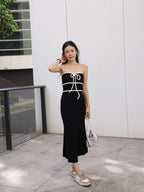 Two Lined Maxi Dress