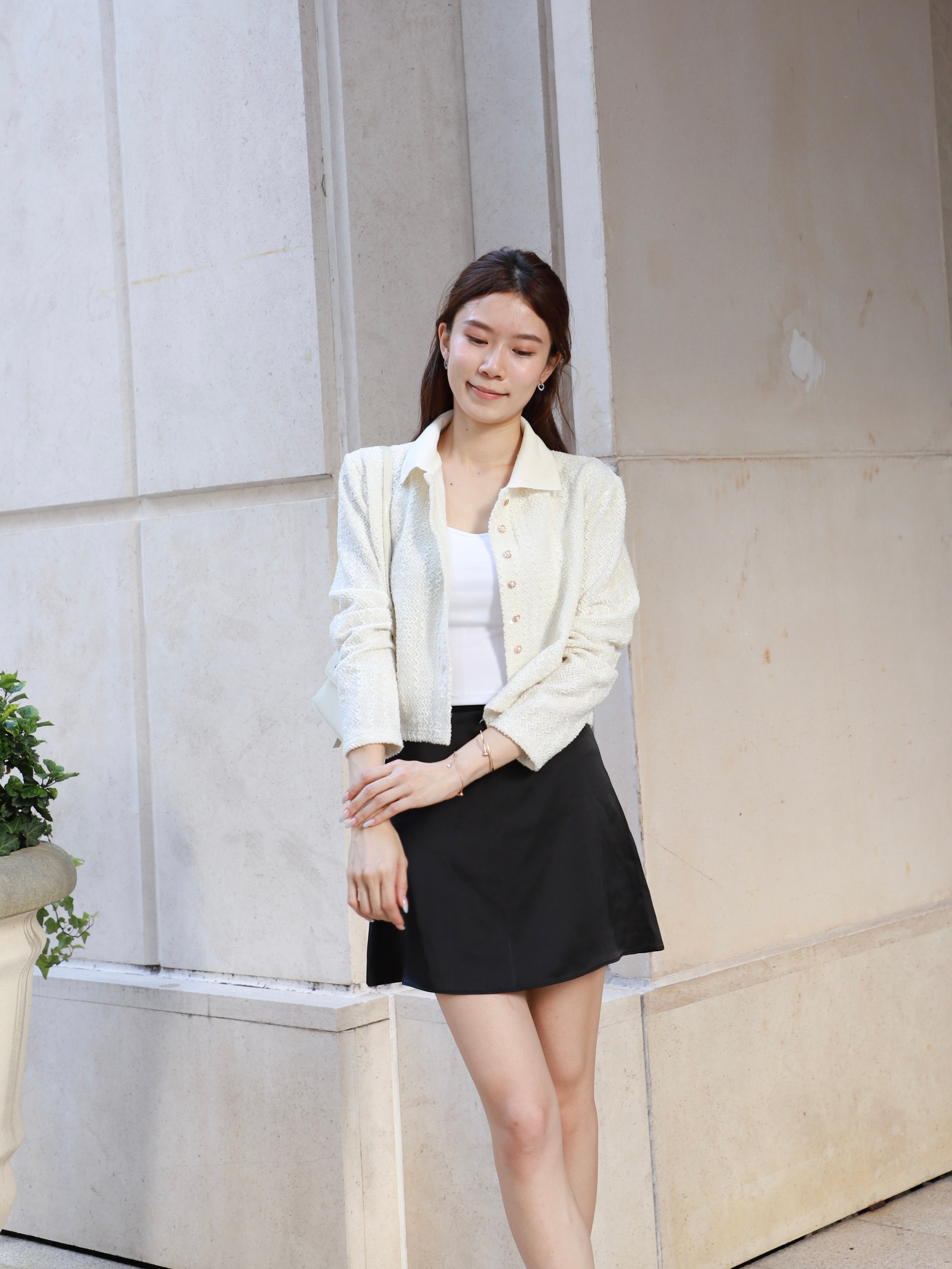Silky A Lined Skirt