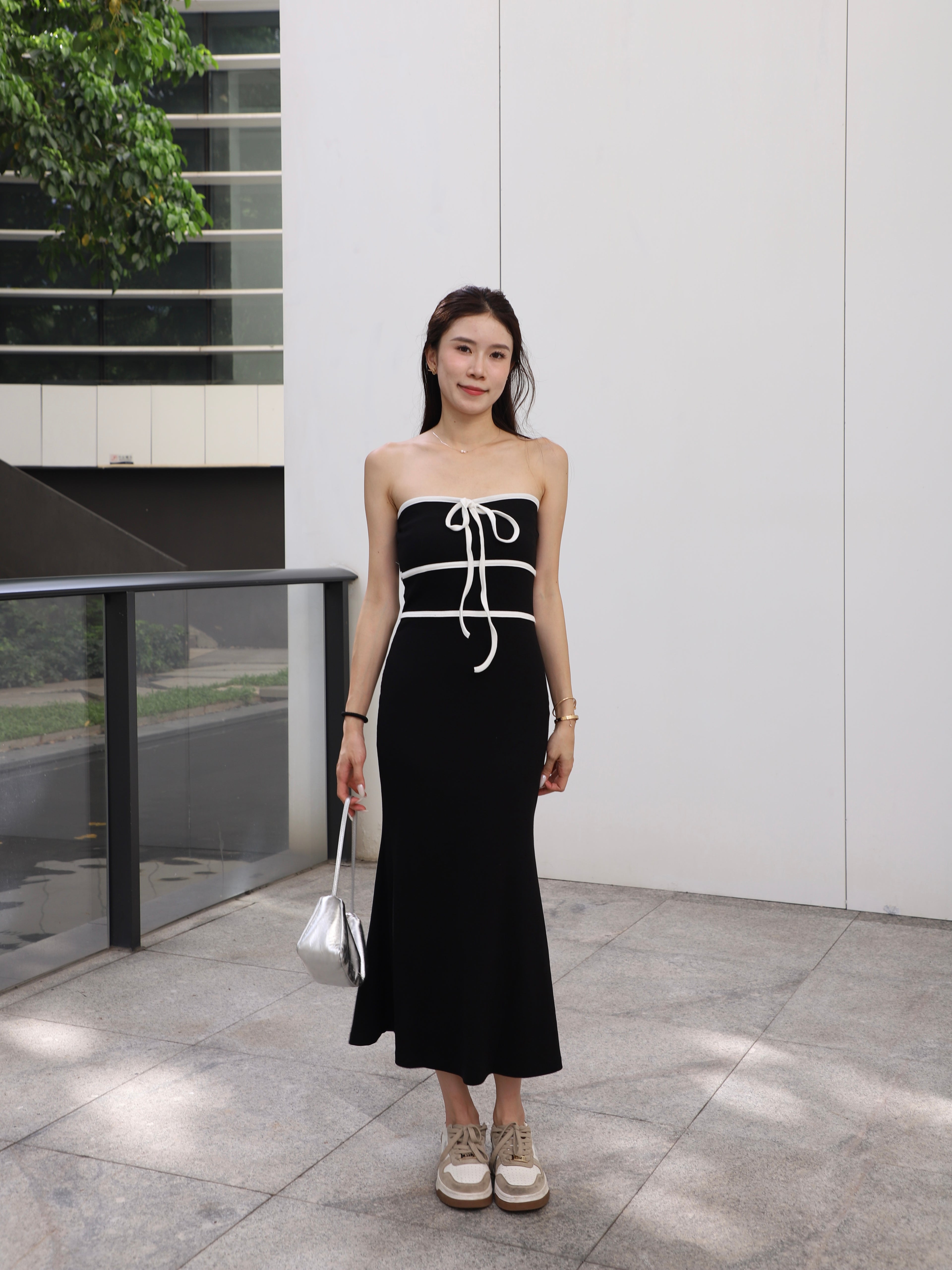 Two Lined Maxi Dress