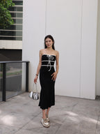 Two Lined Maxi Dress